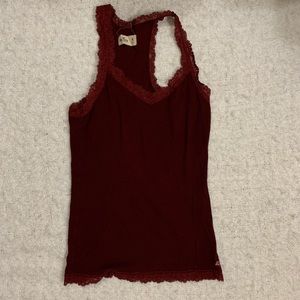 red hollister tank top